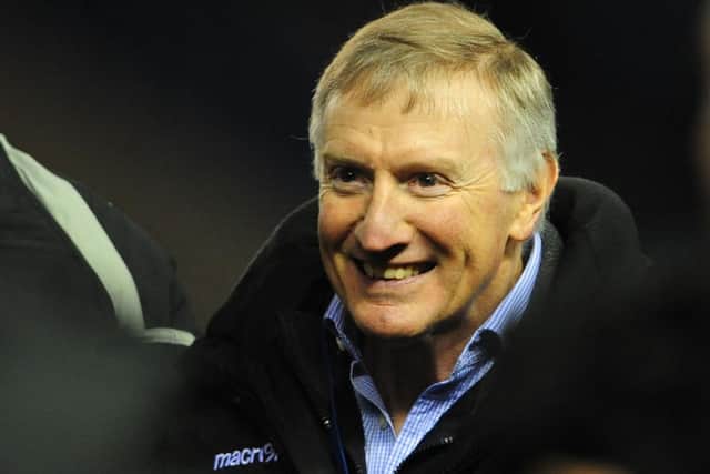 Alan Solomons was all smiles after the Perpignan win and wants similar against Munster. Picture: Ian Rutherford