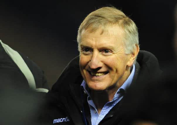 Alan Solomons was all smiles after the Perpignan win and wants similar against Munster. Picture: Ian Rutherford