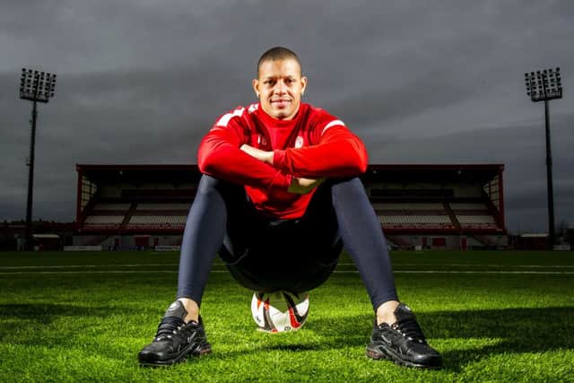 Mickael Antoine-Curier is happy to be mounting a title challenge with Hamilton. Picture: SNS