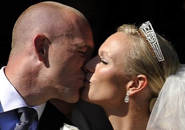 Mike Tindall and Zara Phillips in Edinburgh, 2011. Picture: Getty
