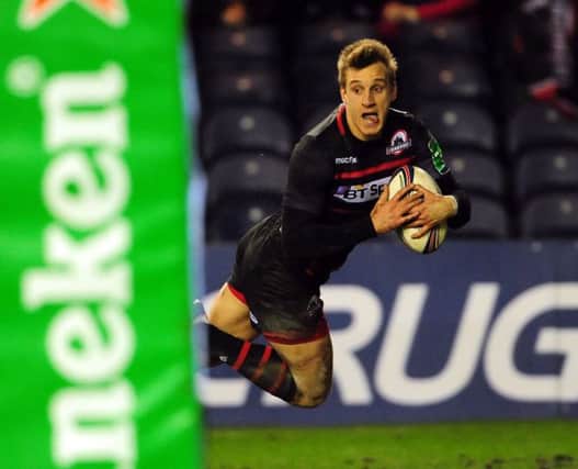 Tom Brown will lead Edinburgh out tomorrow on the occasion of his 50th cap. Picture: Ian Rutherford