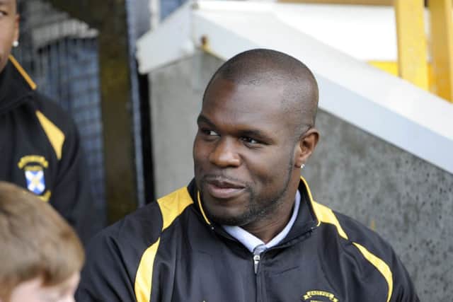 Christian Nade on the bench for East Fife. Picture: Greg Macvean