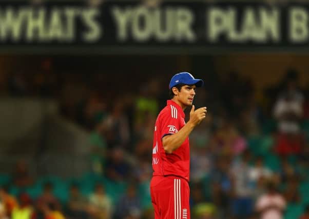 England captain Alastair Cook has been unable to produce a winning strategy. Picture: Getty