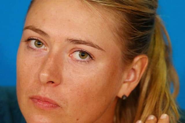 Maria Sharapova: Hip problem. Picture: Getty