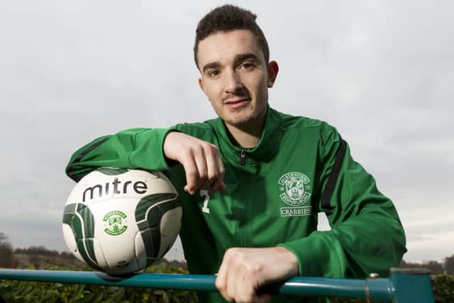 Hibernian winger Alex Harris has extended his stay at Hibs until 2017. Picture: SNS