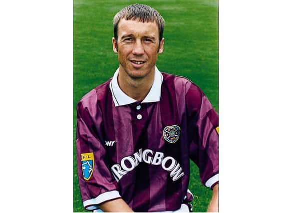 Alan Lawrence in his playing days for Hearts. Picture: SNS