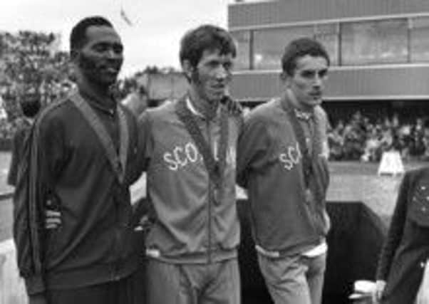 Ian Stewart, right, Ian McCafferty, and Kenyan legend Kip Keino. Picture: TSPL
