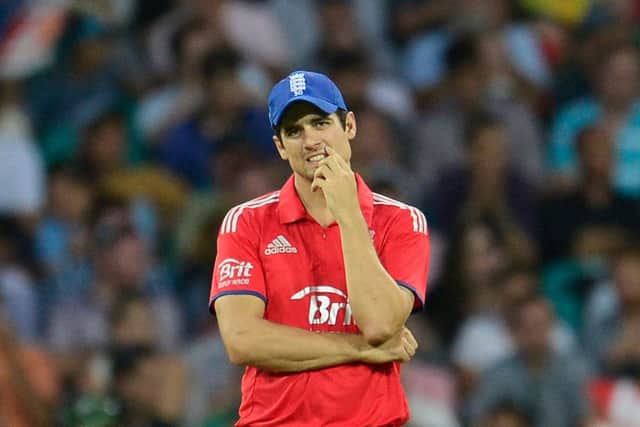 England captain Alastair Cook has been feeling the pressure. Picture: Getty