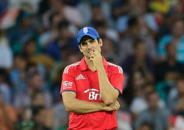England captain Alastair Cook has been feeling the pressure. Picture: Getty