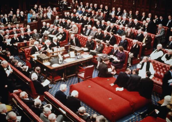On this day in 1985,  House of Lords proceedings
were  televised for the first time. Picture: Getty