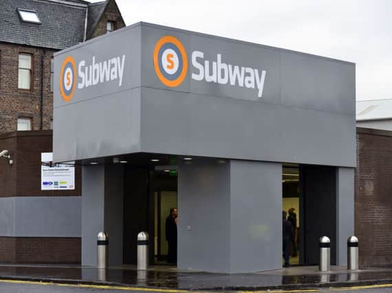 Ibrox subway station has been refurbished. Picture: Sandy Young