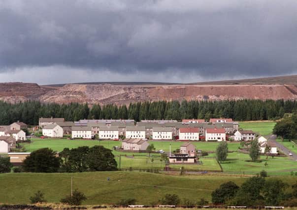The Scottish Coal Company's open cast mine loomed over the village of Muirkirk. Picture: Allan Milligan
