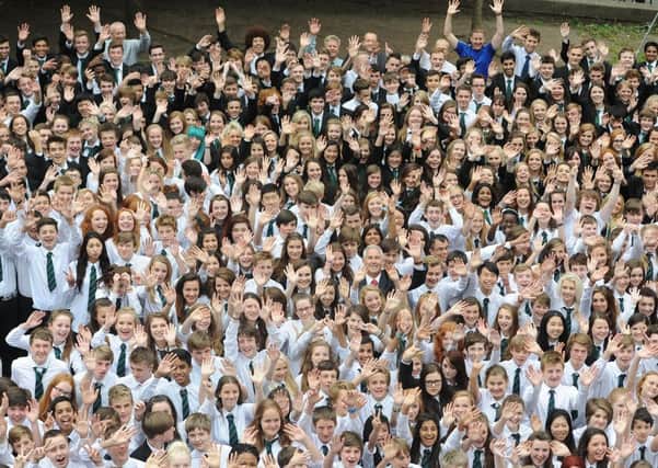 Pupils at Boroughmuir, one of Edinburgh's top state schools. Picture: TSPL