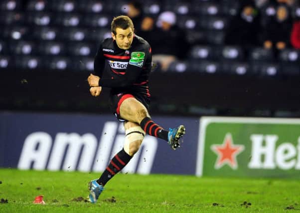 After Greig Laidlaw put Edinburgh in the lead against Munster, the team disappointed. Picture: Ian Rutherford