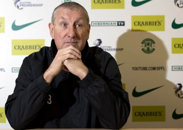 Hibernian manager Terry Butcher has dismissed claims that he tried to sign Adam Rooney. Picture: SNS