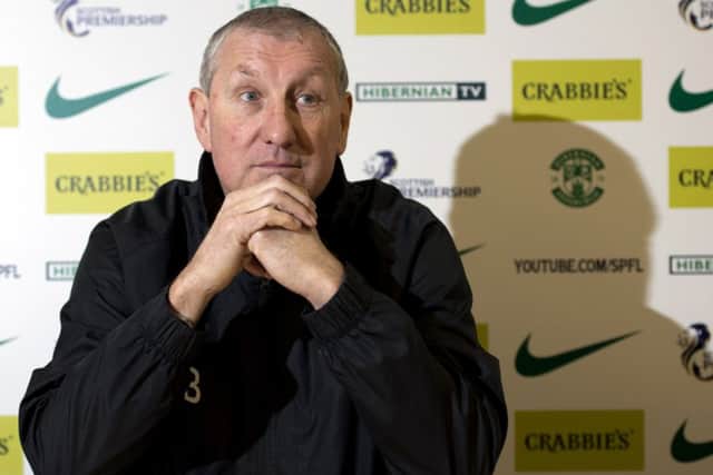 Hibernian manager Terry Butcher has dismissed claims that he tried to sign Adam Rooney. Picture: SNS