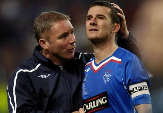 New Blackpool boss Barry Ferguson in his Rangers days with Ally McCoist. Picture: Phil Wilkinson