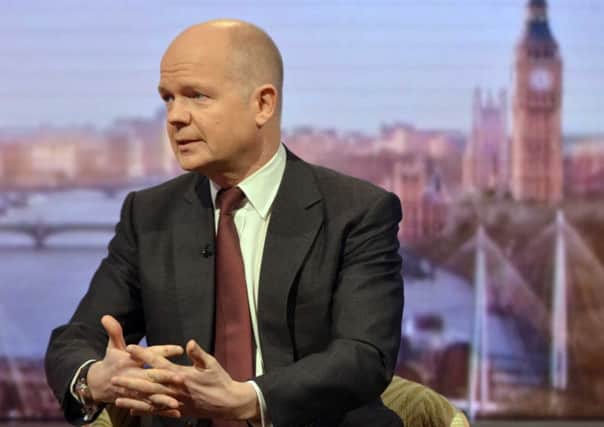 Foreign Secretary William Hague. Picture: PA