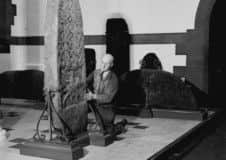 One of five hogback stones inside Govan Old Church. Picture: Gordon Rule