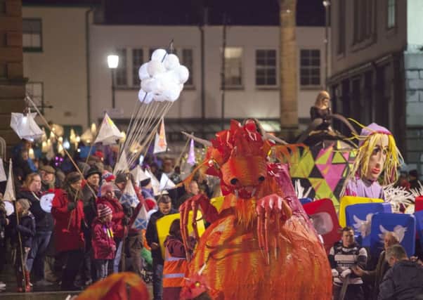 The Carnival was part of the town's Burns Night celebrations. Picture: PA
