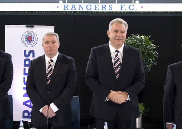 The team is still guided by a Rangers man in Ally McCoist. Picture: SNS