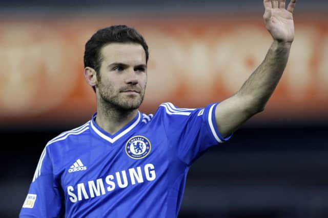 Its farewell to Chelsea for Juan Mata. Picture: AP