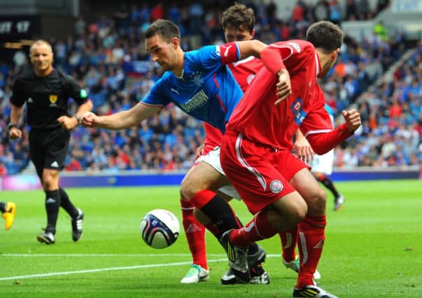 Lee Wallace in action for Rangers against Brechin City. Picture: Robert Perry