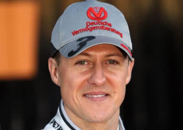 Schumacher is slowly being brought out of an induced coma. Picture: PA