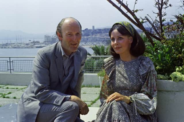 Actress Sarah Miles with British Film Director Alan Bridges during a break of movie shooting on May 13, 1973. Picture: AP