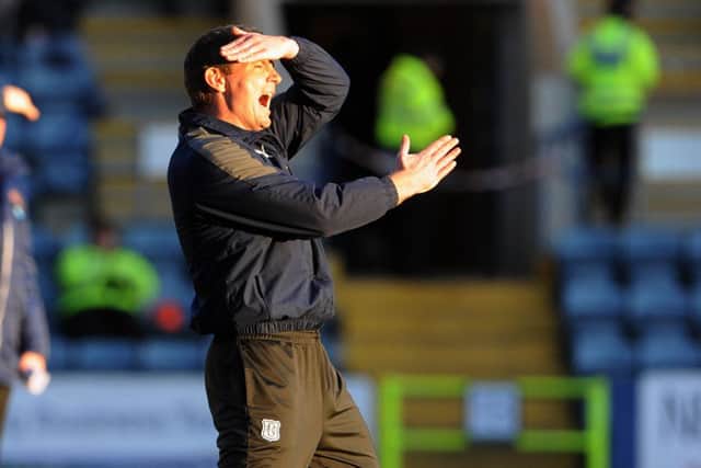 Barry Smith will be on familiar territory when he takes his Alloa side to Dens Park tomorrow. Picture: TSPL