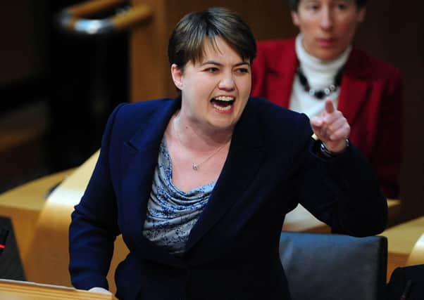 Ruth Davidson was told to distance herself from Lord Lang's comments. Picture: Ian Rutherford