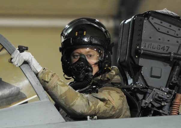 A pilot prepares to take off for one of the final missions by 617 Squadrons Tornados. Picture: MoD