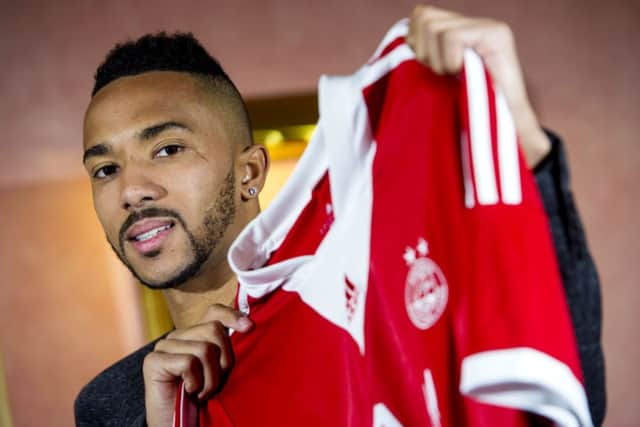 Shaleum Logan looks set to wear the red shirt for the first time at Tynecastle. Picture: SNS