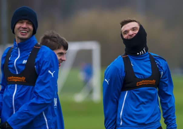 Lee McCulloch, at Murray Park yesterday, doesnt see much difference between League 1 and the Premiership. Picture: SNS