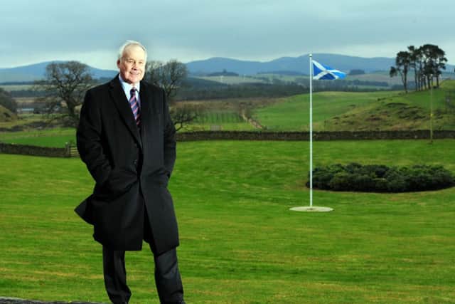 Grand Slam winning team captain Jim Aitken pictured at his home outside West Linton. Picture: Ian Rutherford