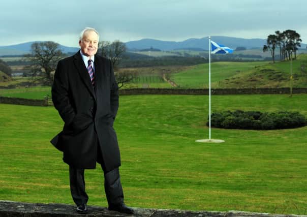 Grand Slam winning team captain Jim Aitken pictured at his home outside West Linton. Picture: Ian Rutherford