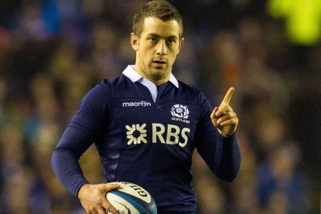 Greig Laidlaw needs to boss the big boys in front of him and pick the right time to have a dart himself. Picture: SNS/SRU