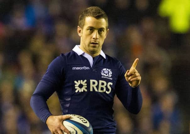 Greig Laidlaw needs to boss the big boys in front of him and pick the right time to have a dart himself. Picture: SNS/SRU