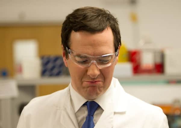 Chancellor George Osborne visits Begbrooke Science Park in Oxfordshire. Picture: PA