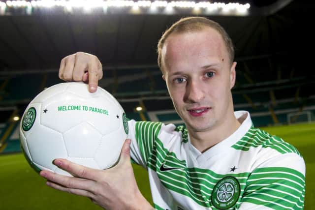 The more moralistic members of Celtics fanbase may raise an eyebrow over Leigh Griffiths private life but hell be forgiven if gets goals. Photographs: Nick Potts/PA; Samuel Turner/SNS