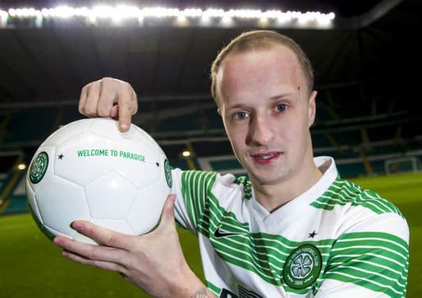 The more moralistic members of Celtics fanbase may raise an eyebrow over Leigh Griffiths private life but hell be forgiven if gets goals. Photographs: Nick Potts/PA; Samuel Turner/SNS