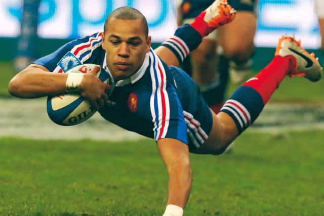 French replacement centre Gael Fickou scores the winning try just a couple of minutes after coming off the bench. Photograph: Michel Euler/AP Photo