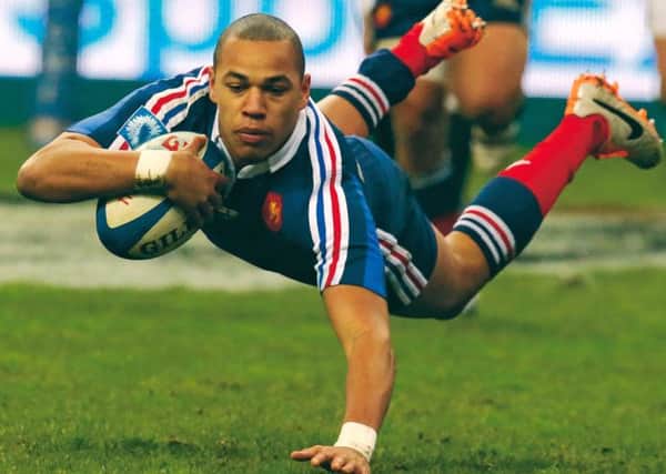 French replacement centre Gael Fickou scores the winning try just a couple of minutes after coming off the bench. Photograph: Michel Euler/AP Photo
