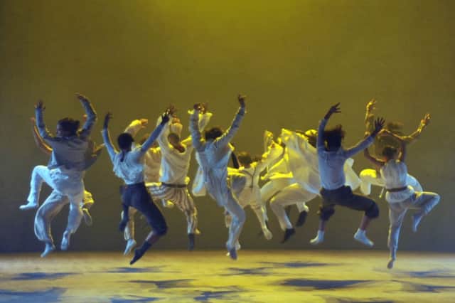The fluidity and abandon of Hofesh Shechters choreography pervades Sun, a piece bursting with life