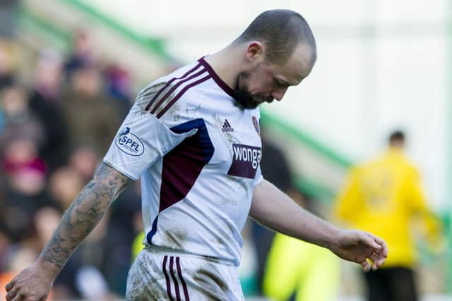 Gutted: Hamill reacts after penalty miss. Picture: SNS