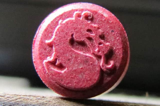 A red Mortal Kombat pill similar to the one believed to have killed a clubber in Glasgow. Picture: Contributed