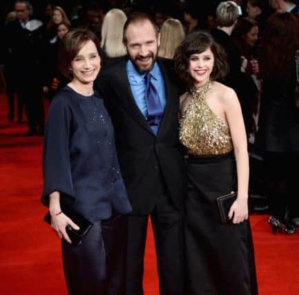 Actress Kristin Scott Thomas, actor and director Ralph Fiennes and actress Felicity Jones attend "The Invisible Woman" UK Premiere. Picture: Getty