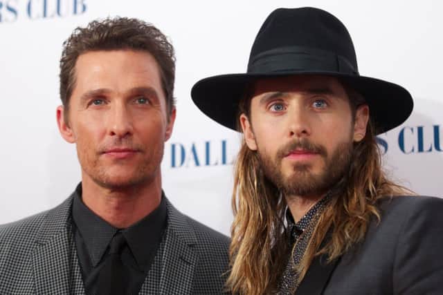 Matthew McConaughey and Jared Leto pictured at the Dallas Buyers Club premiere. Picture: Getty