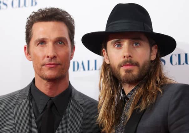Matthew McConaughey and Jared Leto pictured at the Dallas Buyers Club premiere. Picture: Getty