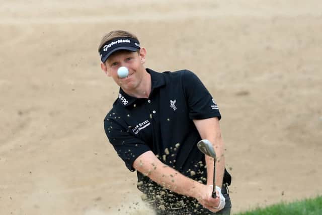 Stephen Gallacher thrived under pressure to successfully defend his Dubai Desert Classic title. Picture: Getty